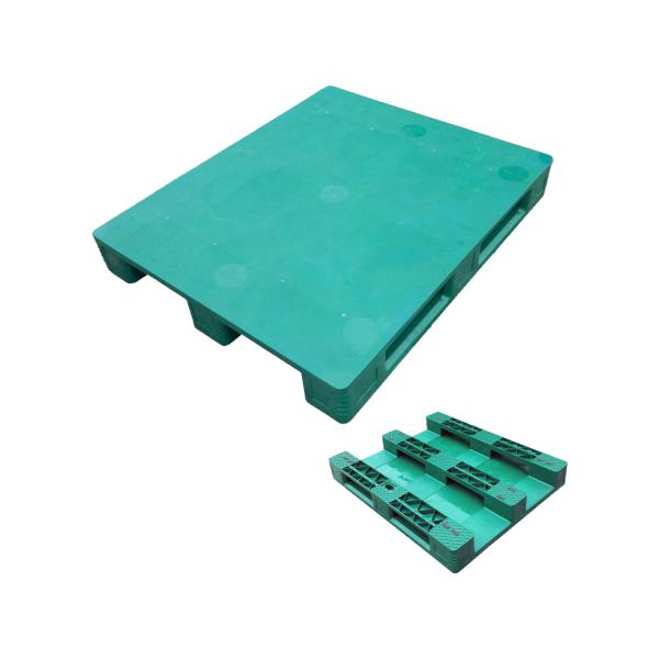 23kg/pcs Euro Hygienic Heavy Duty Flat Racking Plastic Pallet with Steel Reinforcement