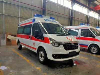 Ambulância de primeiros socorros a diesel de teto médio para trânsito de pacientes hospitalares