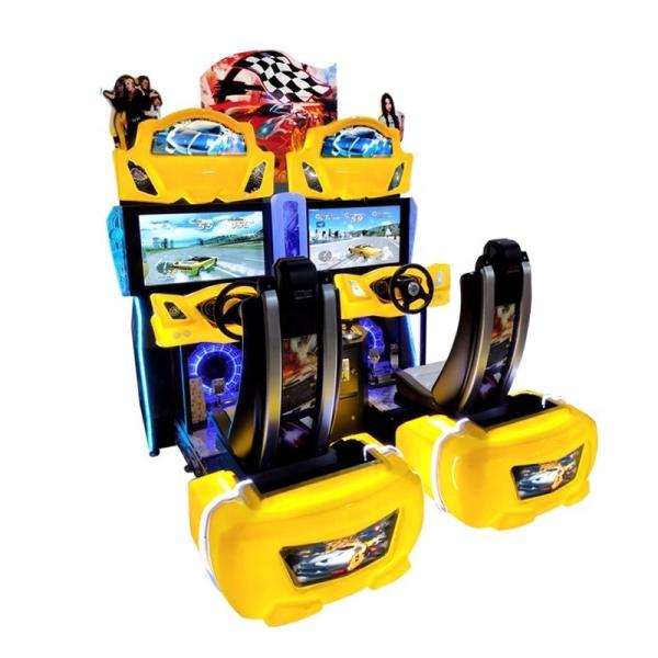 Attractive Arcade Driving Machine 400W With Coin Operated HD LCD Display