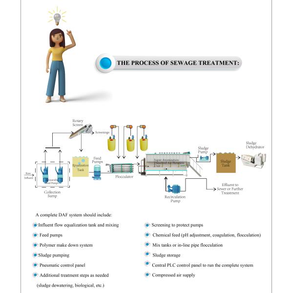 IEPP Domestic Sewage Industrial Water Wastewater Treatment Plant Equipment Treating SADAF Dissolved air Flotation Machine Units