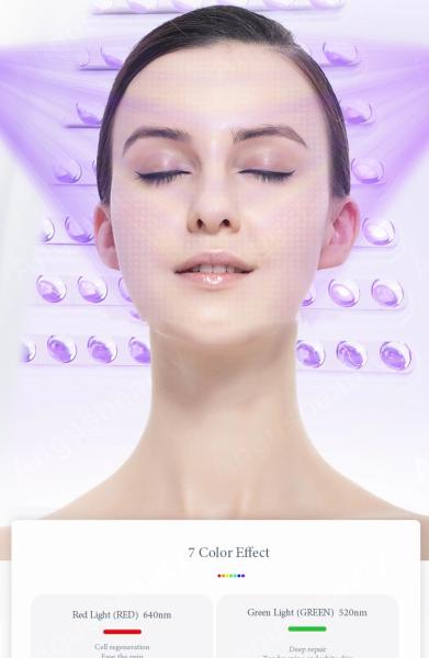 7 Color Pdt Led Light Therapy Machine For Skin Rejuvenation Acne Removal