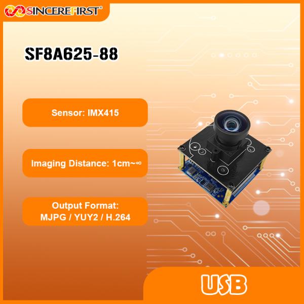Interfaz de tipo C pequeño Resolución 4k Sony Imx415 Sensor de color Modulo de cámara USB