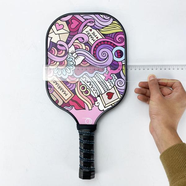 Full Carbon PP Honeycomb Pickleball Paddles Pink Carbon Fiber Pickleball Paddle