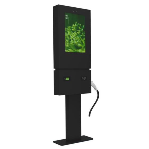 LCD Touch Screen Electric Vehicle Charging Stations Floor Standing Installation