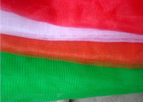 PP Woven Industrial Mesh Bags Recyclable , Red / Orange / Green Color 30kg 40kg