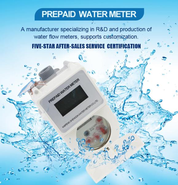 Super Plastic Smart Mechanical Prepaid Block Water Meter Card Reader