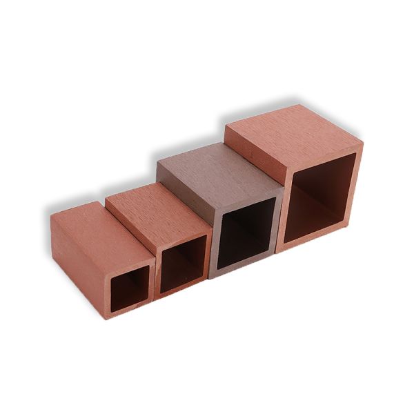 50*50mm WPC Wall Cladding Panel Square Timber Tube Hollow Waterproof Fence Profile