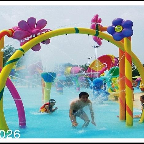 O pulverizador exterior do entretenimento da família arqueou a porta, equipamento do parque do Aqua para 5 - 10 pessoas
