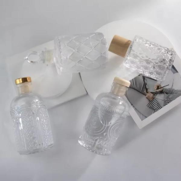 Irregular Empty Reed Diffuser Bottles Unique Glass Reed Diffuser Bottle Luxury