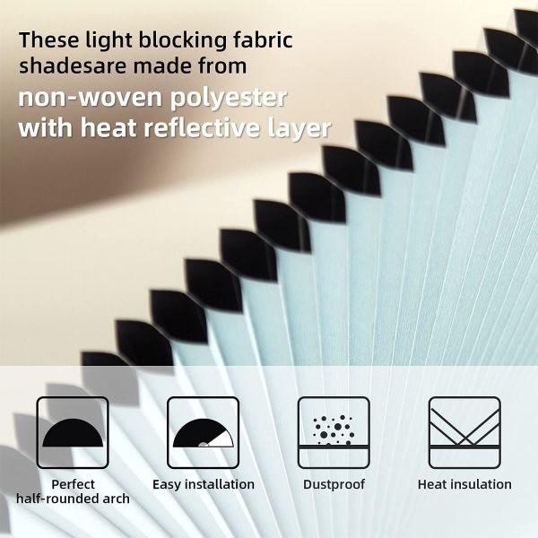 Factory Direct Light Filtering Thermal Insulation 100% Blackout Honeycomb Blind Cordless Cellular Shade