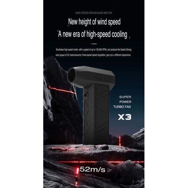 Take Hiking Next Level Portable Handheld Violent Fan Cool Camping Accessories Metal Design