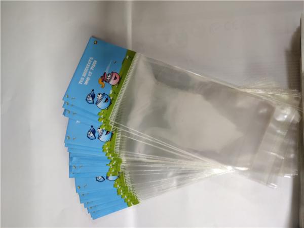 Eco Friendly OPP Card Head Bag , Small Clear Plastic Bags Polyfunctional