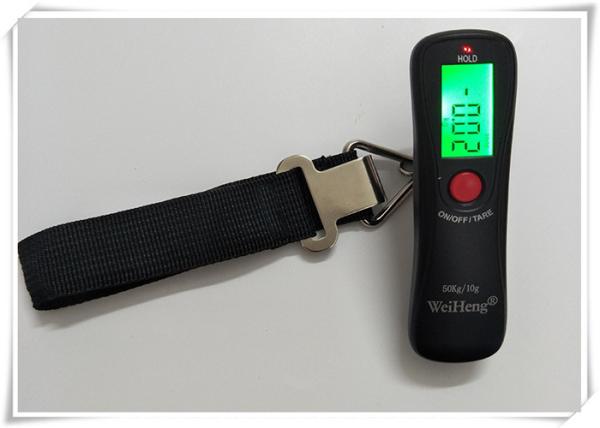 Black Travel Bag Weighing Scales Units KG / G / LB / OZ With Polyester Belt