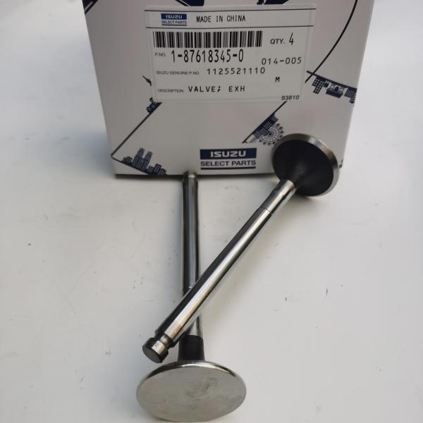 Excavator Engine Intake Valve , 1-12551139-0 1-87618344-0 Isuzu Engine Spare Parts