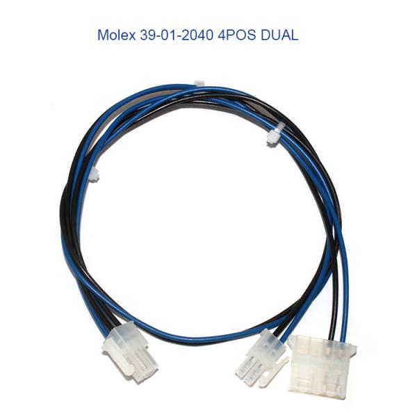 Штепсельная розетка Molex 39-01-2040 расквартировывая изготовленную на заказ проводку провода для электропитания