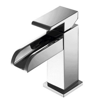 Waterfall Wash Basin Faucet Single Lever Hot and Cold Water Supply