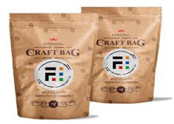 High Stiffness Snack Printed Kraft Bags , Beautiful Print Resealable Pouch Packaging