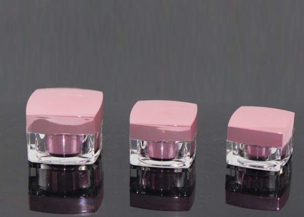 square shell transparent empty cream containers Jars 30 ml