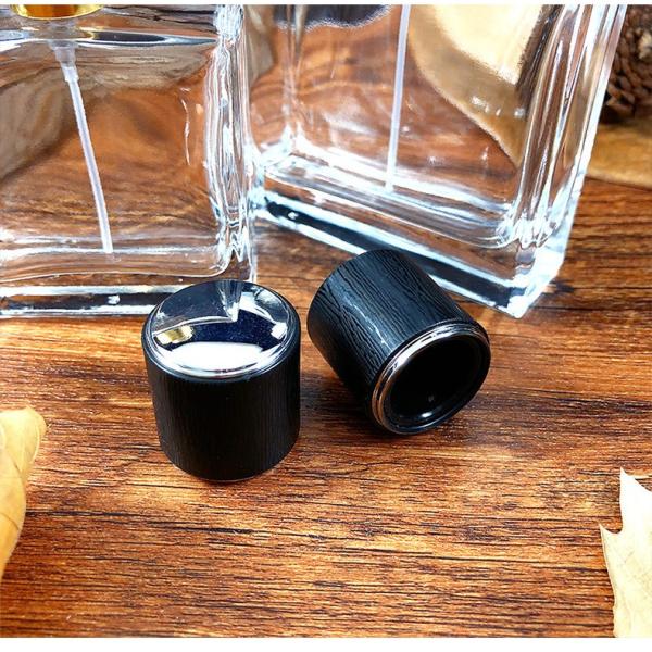 Wholesale Clrear 50ml 100ml Square Screw Cap Glass Perfume Spray Bottle With Packing