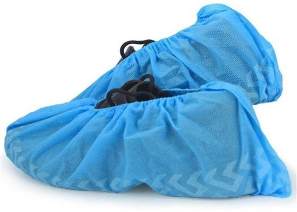 Non Irritating Disposable Shoe Covers , PP Non Woven Disposable Shoe Protectors