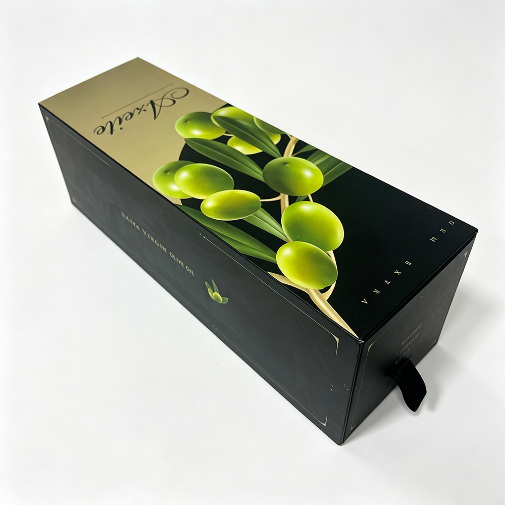 Gift Packaging Long Custom Drawer Boxes with Pearl Cotton Insert