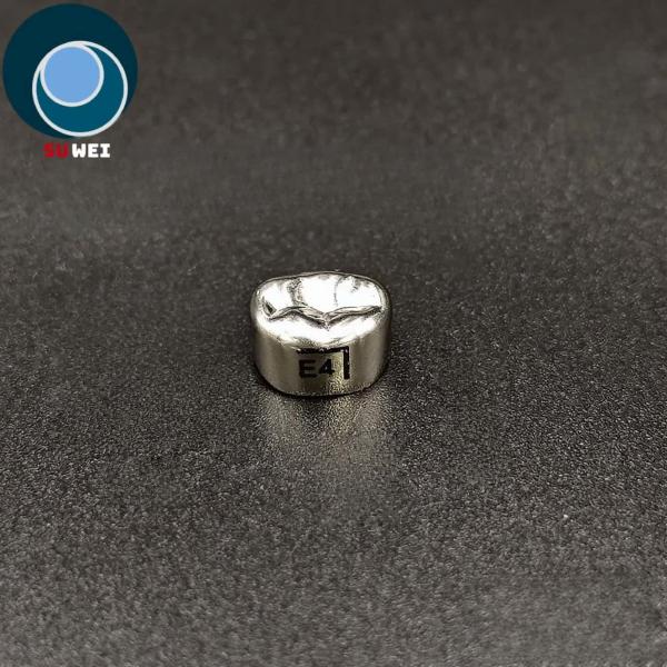 Couronne dentaire en acier inoxydable pour adultes et enfants résistant aux taches pour les restaurations dentaires argent
