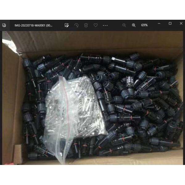 Мужской женский соединитель провода панели солнечных батарей, фотовольтайческий соединитель MC4