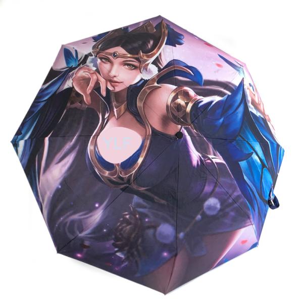 Customize Your Own DIY Printed Umbrella No Minimum Orders Rubber Coated Handle Included