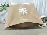 Bolsas de papel de fondo cuadrado recicladas Envase de embalaje de papel personalizable