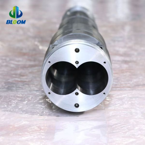High-Accuracy 38CrMoAlA Conical Twin Screw Barrel for Progressive Compression in Plastic and Rubber Extrusion