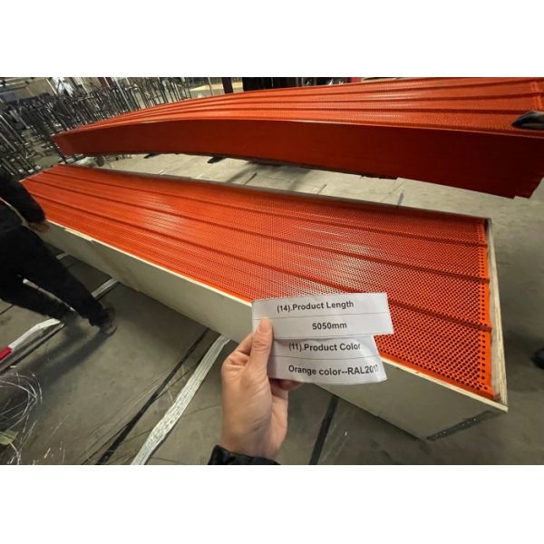 Orange Color RAL2017 Safety Screen Panel for Safety production project