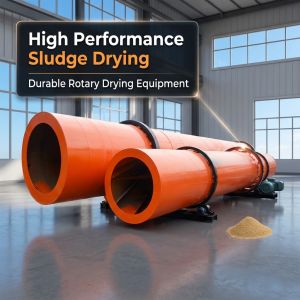 High Performance Sludge Rotary Drum Dryer Cement Gypsum Rotary Drying Equipment