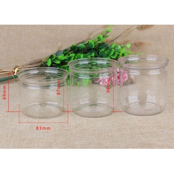 PET Tube Cans Clear Pet Jars Aluminum Easy Open End For Tea / Coffee