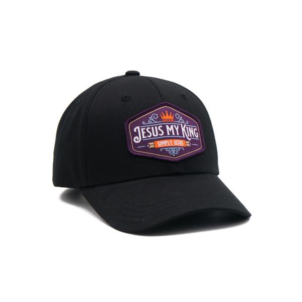 La casquette de baseball de 6 panneaux fournit des oeillets le match 6 piquant que la couleur de tissu coud renforcé