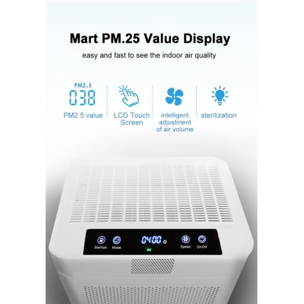 Умный очиститель воздуха фильтра HEPA с УЛЬТРАФИОЛЕТОВОЙ функцией плазмы и Photocatalyst