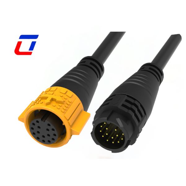 M19 Waterproof Solder Wire Connectors 16 Pin IP67 Wire To Wire Connector