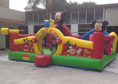 Mickey Park Inflatable Playground , Inflatable Bouncy Castles For Adults