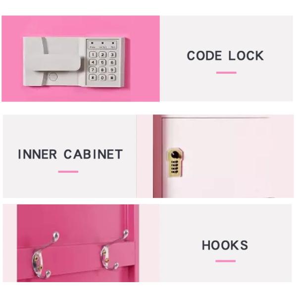 195cm Height ISO14001 Metal Clothing Cabinet