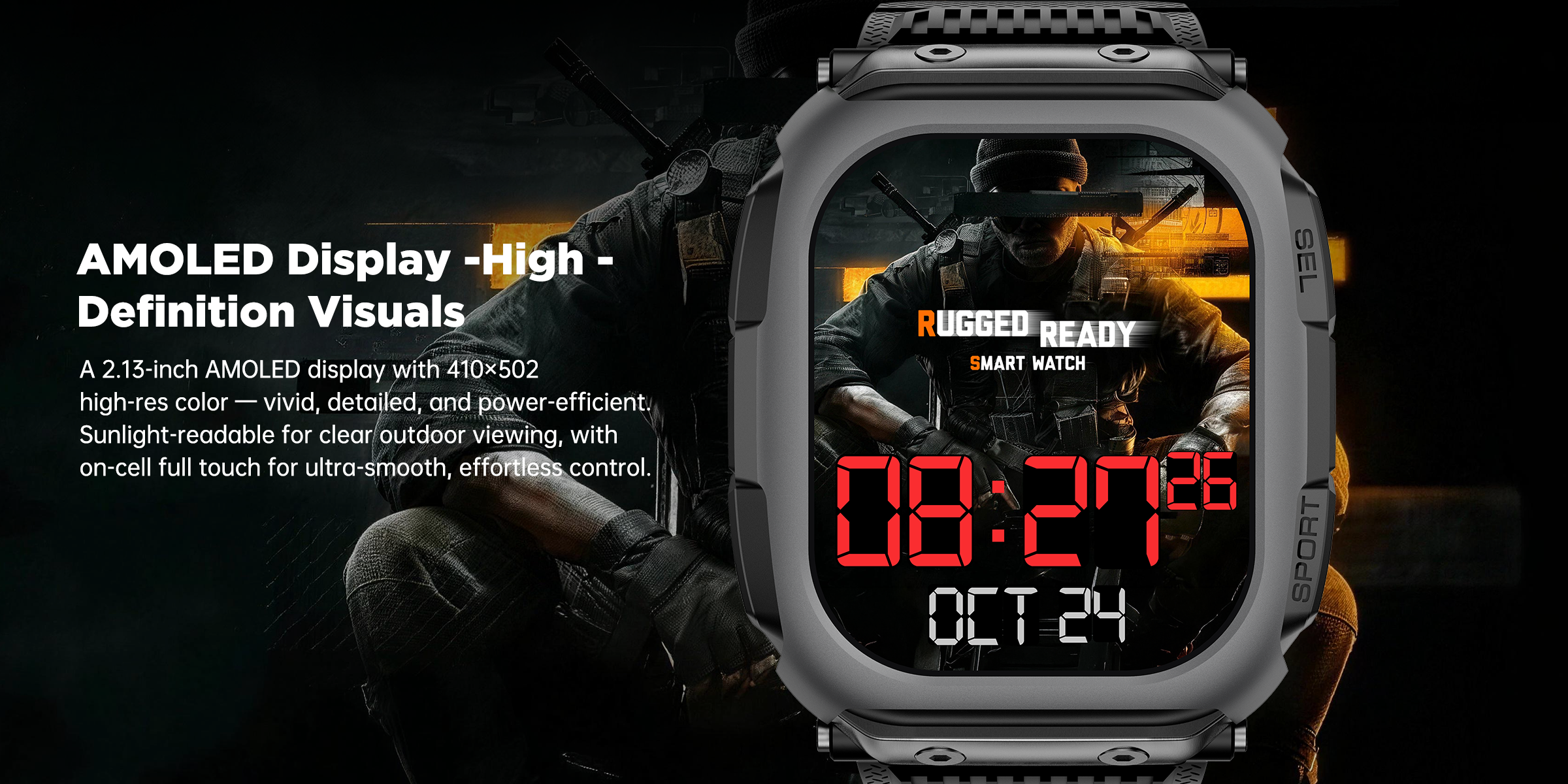 DM66 Offline Map GPS Smart Watch — 2.13