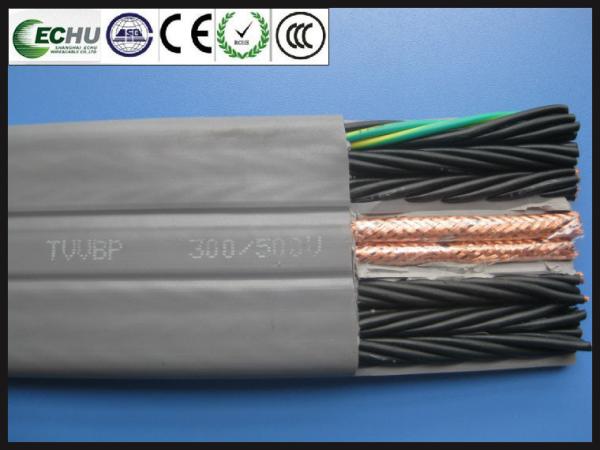 Flat Elevator Cable with Communication Cable, Flat Traveling Cables