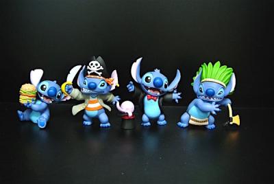 Magician Style Lilo And Stitch Action Figures With Disney Logo 8*7*5c