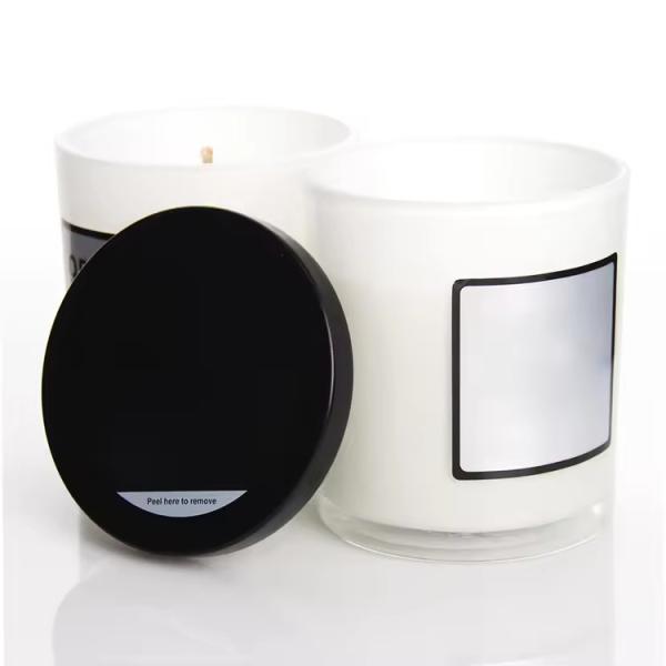 Custom 4Oz 120Ml  Glass Candle Jar With Bamboo Wooden Lids