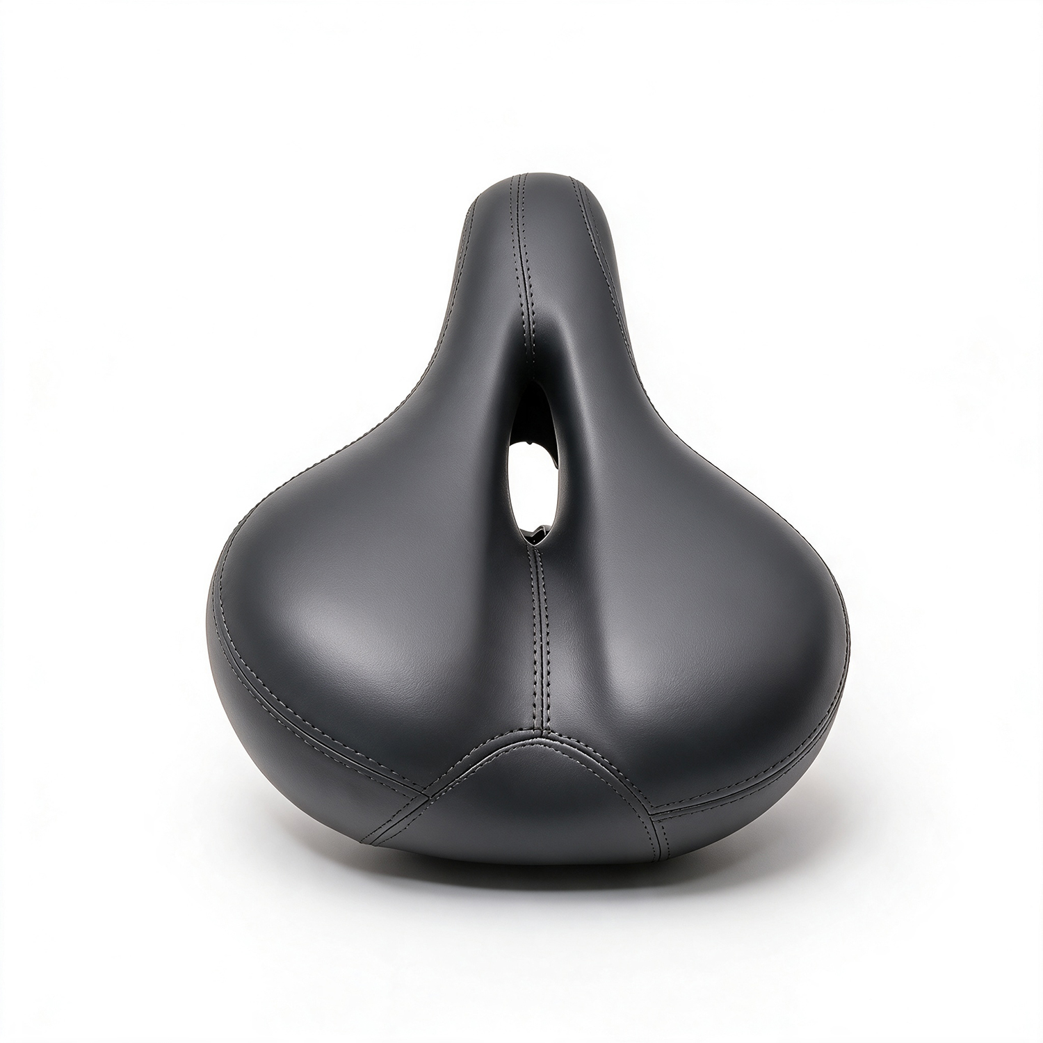 E-Bike Saddle Comfortable Bicycle Seat High Elastic Leather Black For HITWAY BK5 Electric Bike