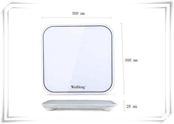 Black / White Bathroom Scale With Body Fat , High Precision Electronics Weighing Scale