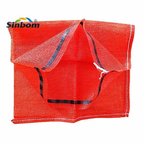 25kg 50kg Vegetable Onion Potato Fruit Packaging Bag PE Date Leno Net Mesh Bag with Label