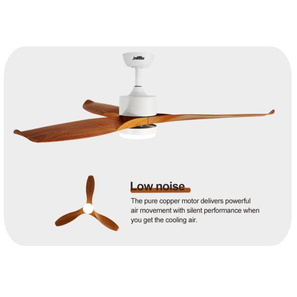 led ceiling fan Controlo a distância conduzido plástico do fã de teto do ABS IP44 impermeável exterior
