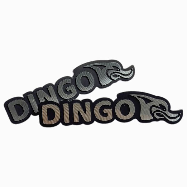 Customized Aluminum Die-casting Embossed Logo Diamond Cutting Surface Metal Nameplate