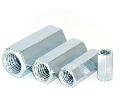 Din6334 Long Nut Hex Nuts Galvanized Hexagon Coupling Nuts