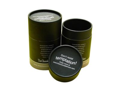 Cylindrical Cardboard Box / Containers , Cardboard Packaging Tubes Eco Friendly