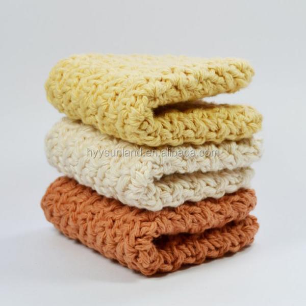 Y-F Dishcloths Kitchen Towels Crochet Cotton Dish Cloths Eco Wash Cloths